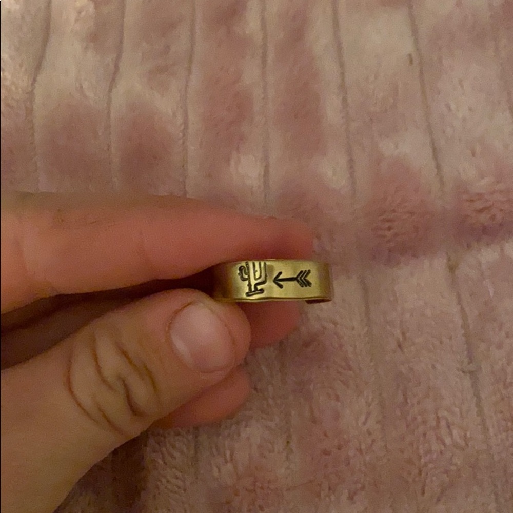 Hand stamped ring